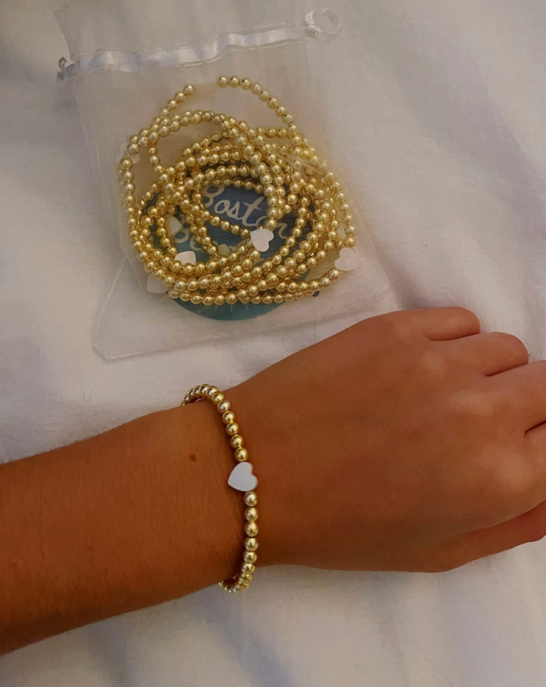 Gold Beaded Bracelet