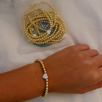 Gold Beaded Bracelet