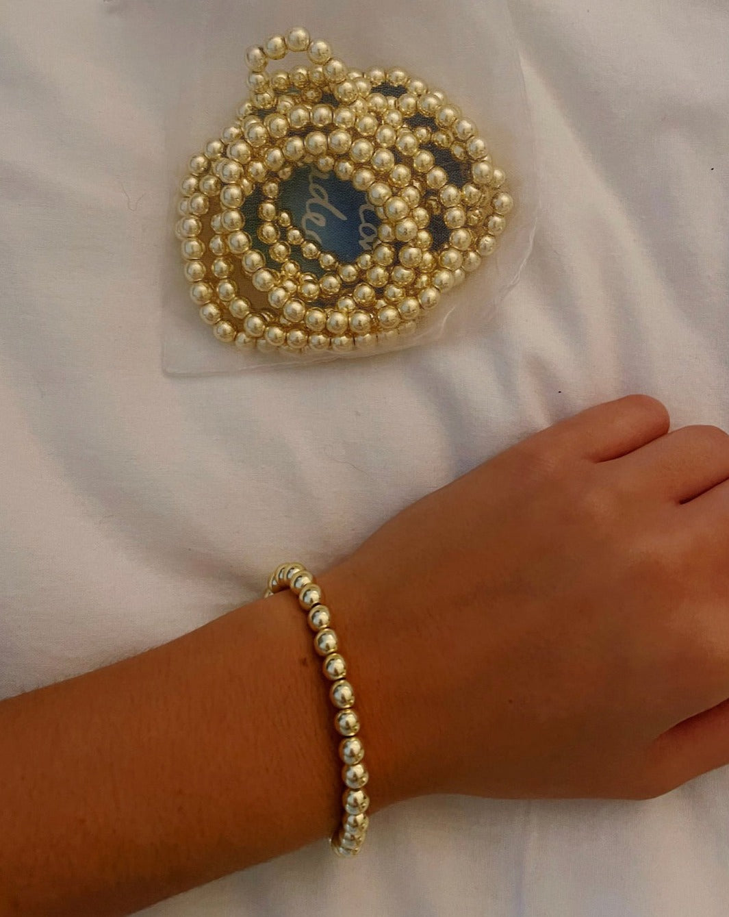 Gold Beaded Bracelet